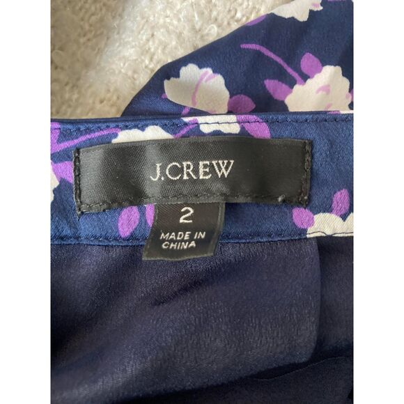 J. Crew | Pleated Midi Skirt in Scattered Peony Print | Size 2 - Picture 5 of 5